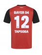 Bayer Leverkusen Edmond Tapsoba #12 Domácí Dres 2024-25 Krátký Rukáv